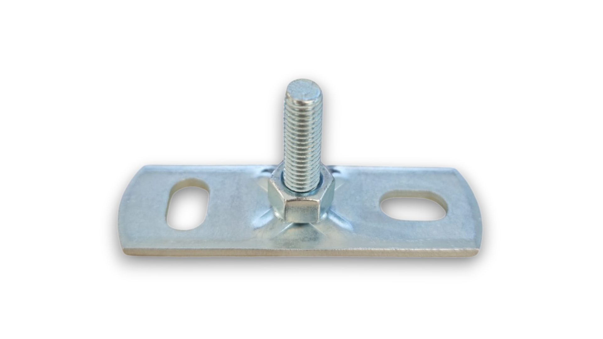 Fasādes stiprinājums, kas savieno notekcaurules stiprinājumu pie sienas